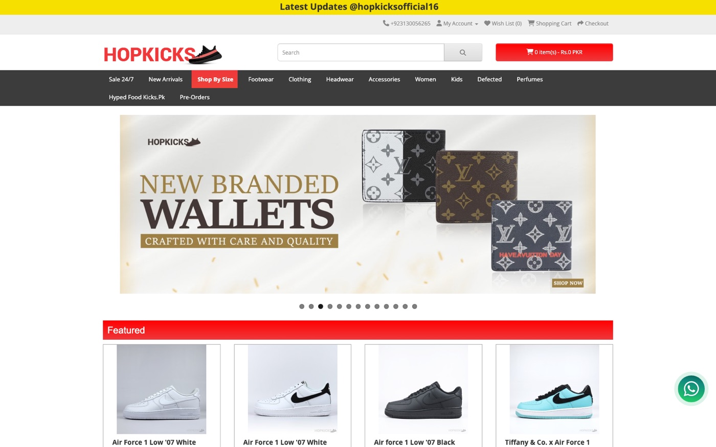 HopKicks website